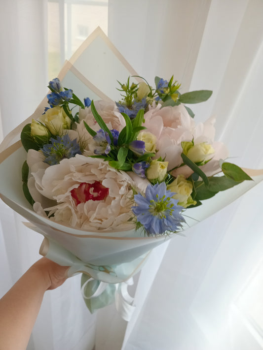 Peony and Rose Bouquets